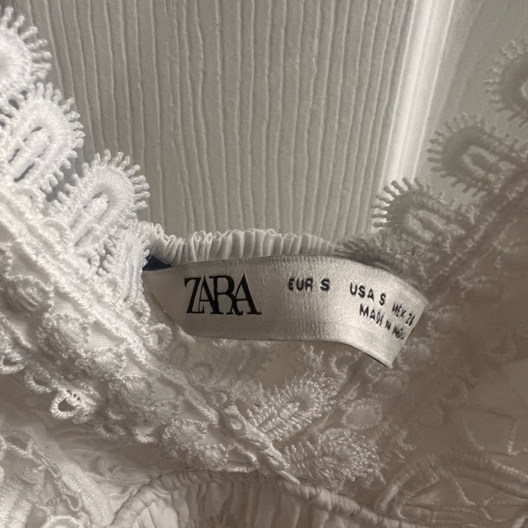 White Zara Crotchet Dress - Picture 4 of 4